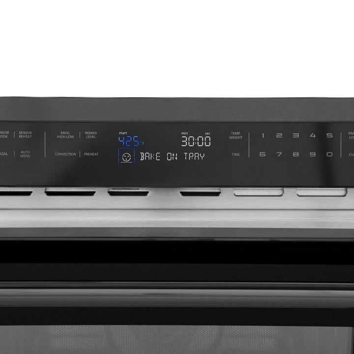ZLINE 24 in. Black Stainless Steel Built-in Convection Microwave Oven with Speed and Sensor Cooking (MWO-24-BS)