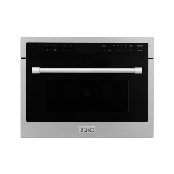 ZLINE 24" Built-in Convection Microwave Oven in Stainless Steel with Speed &amp; Sensor Cooking, 1.6 cu. ft.