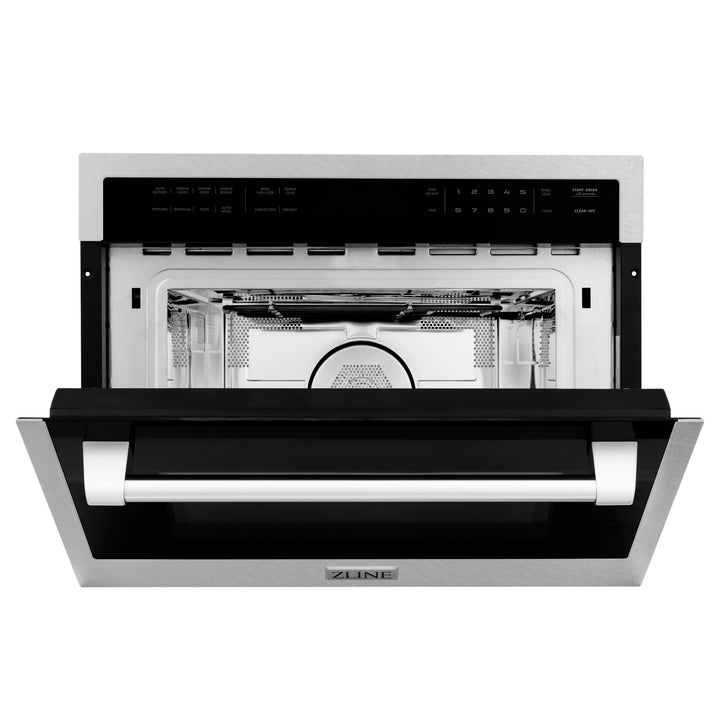 ZLINE 24" Built-in Convection Microwave Oven in Stainless Steel with Speed &amp; Sensor Cooking, 1.6 cu. ft.