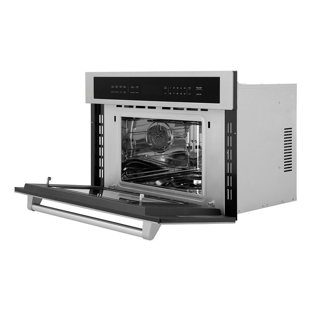 ZLINE 30 in. 1.6 cu ft. Built-in Convection Microwave Oven in Stainless Steel with Speed and Sensor Cooking, Open Box-Excellent Condition