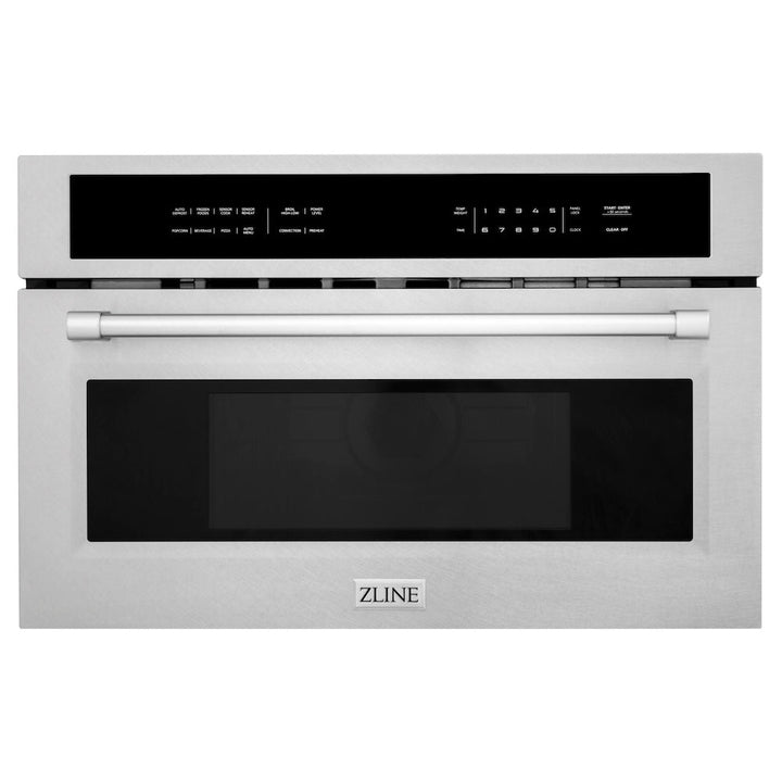ZLINE 30 in. 1.6 cu ft. Built-in Convection Microwave Oven in Satin Stainless Steel with Speed and Sensor Cooking (MWO-30-SS)