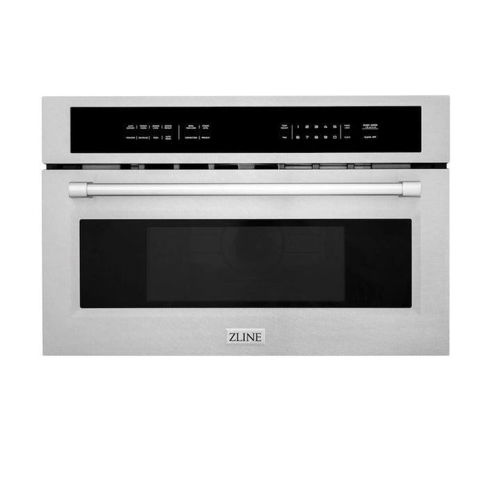 ZLINE 30 in. 1.6 cu ft. Built-in Convection Microwave Oven in Satin Stainless Steel with Speed and Sensor Cooking (MWO-30-SS)