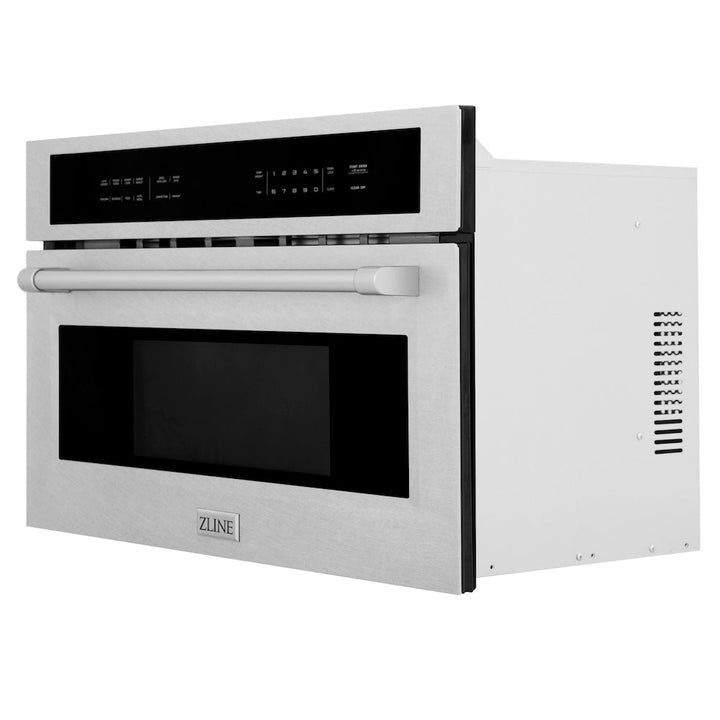ZLINE 30 in. 1.6 cu ft. Built-in Convection Microwave Oven in Satin Stainless Steel with Speed and Sensor Cooking (MWO-30-SS)