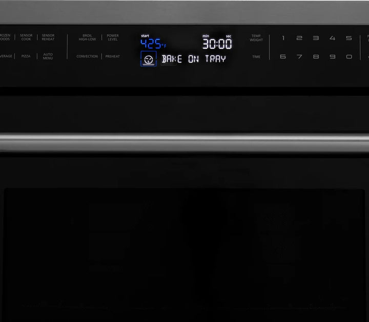 ZLINE 30" Built-in Convection Microwave Oven in Black Stainless Steel 1.6 cu ft.