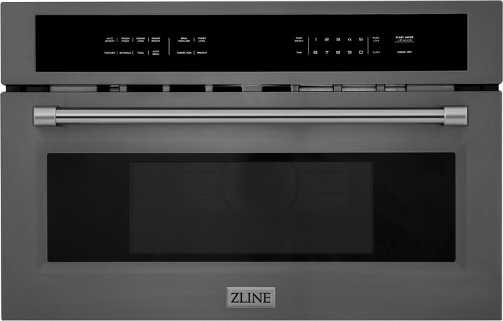 ZLINE 30" Built-in Convection Microwave Oven in Black Stainless Steel 1.6 cu ft.
