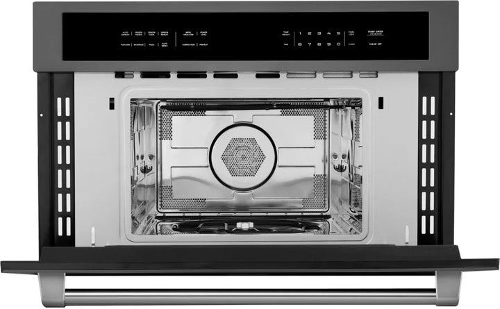 ZLINE 30" Built-in Convection Microwave Oven in Black Stainless Steel 1.6 cu ft.