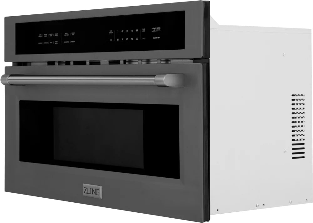 ZLINE 30" Built-in Convection Microwave Oven in Black Stainless Steel 1.6 cu ft.