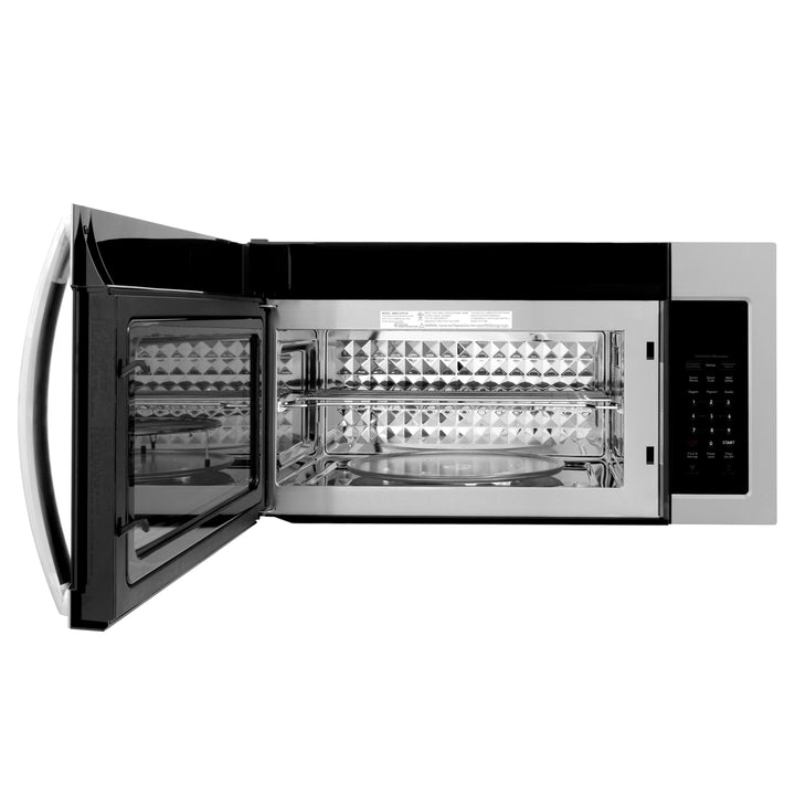 ZLINE 30 in. 1.5 cu. ft. Over-The-Range Convection Microwave Oven in Stainless Steel with Modern Handle and Sensor Cooking, Open Box-Excellent Condition