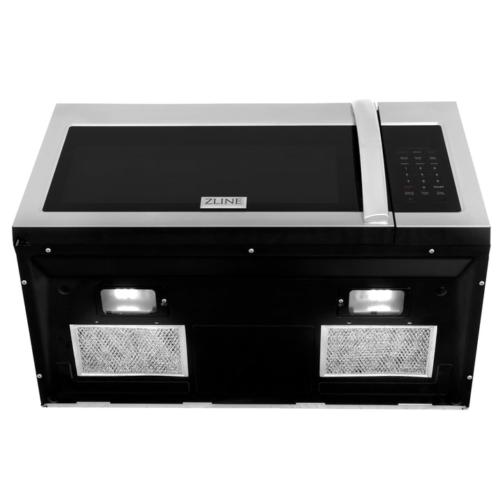 ZLINE 30 in. 1.5 cu. ft. Over-The-Range Convection Microwave Oven in Stainless Steel with Modern Handle and Sensor Cooking, Open Box-Excellent Condition