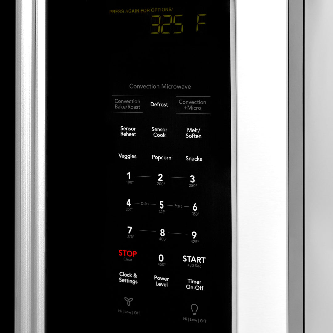 ZLINE 30" Stainless Steel Over the Range Convection Microwave Oven with Traditional Handle