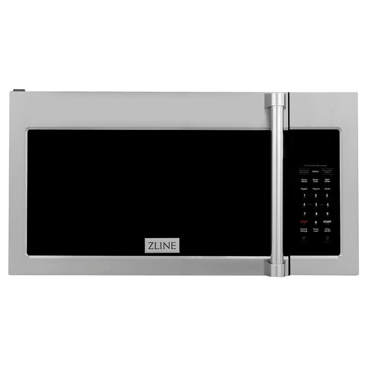 ZLINE 30 in. 1.5 cu. ft. Over-The-Range Convection Microwave Oven in Stainless Steel with Traditional Handle and Sensor Cooking, Open Box-Excellent Condition