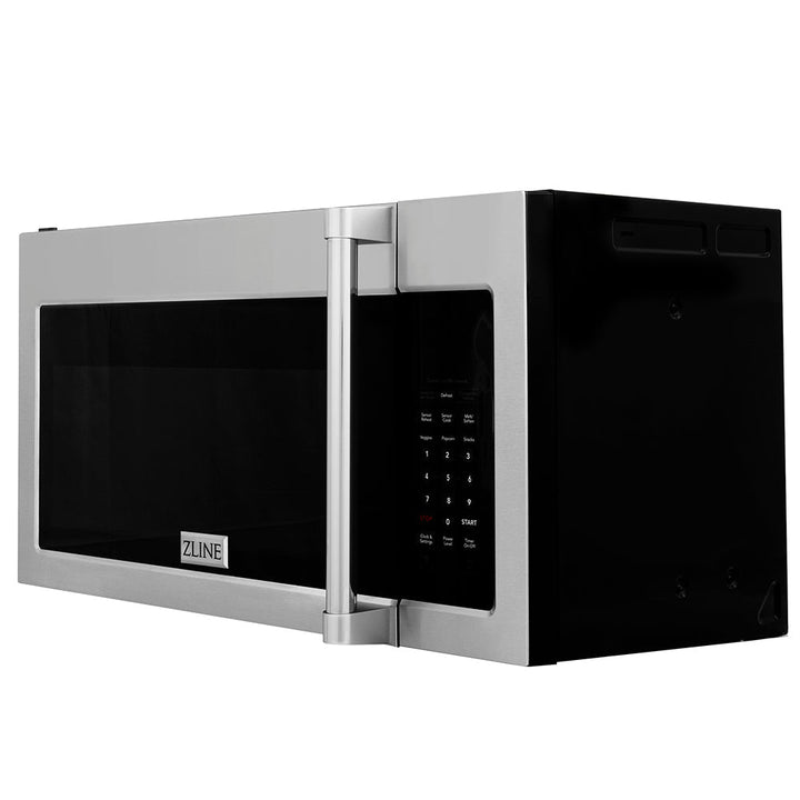 ZLINE 30 in. Stainless Steel Over the Range Convection Microwave Oven with Traditional Handle (MWO-OTR-H-30)