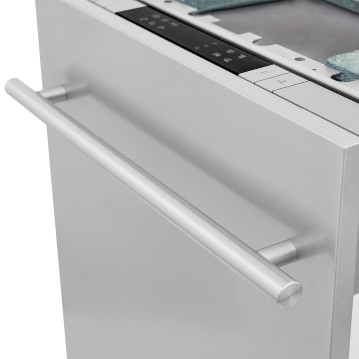 ZLINE 18 in. Top Control Dishwasher in DuraSnow® Stainless Steel with Stainless Steel Tub, DW-SN-18