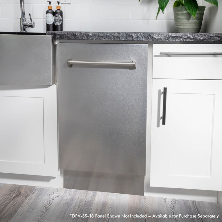 ZLINE 18 in. Tallac Series 3rd Rack Top Control Built-In Dishwasher with Stainless Steel Tub, 51dBa, Open Box-Excellent Condition