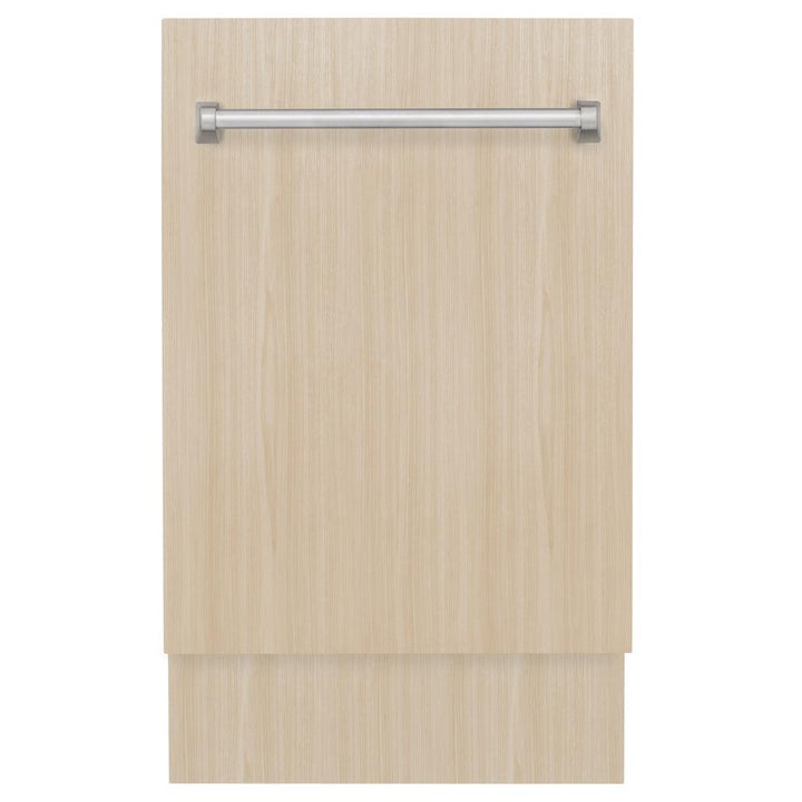 ZLINE 18 in. Tallac Series 3rd Rack Top Control Dishwasher in Custom Panel Ready with Stainless Steel Tub, 51dBa (DWV-18)