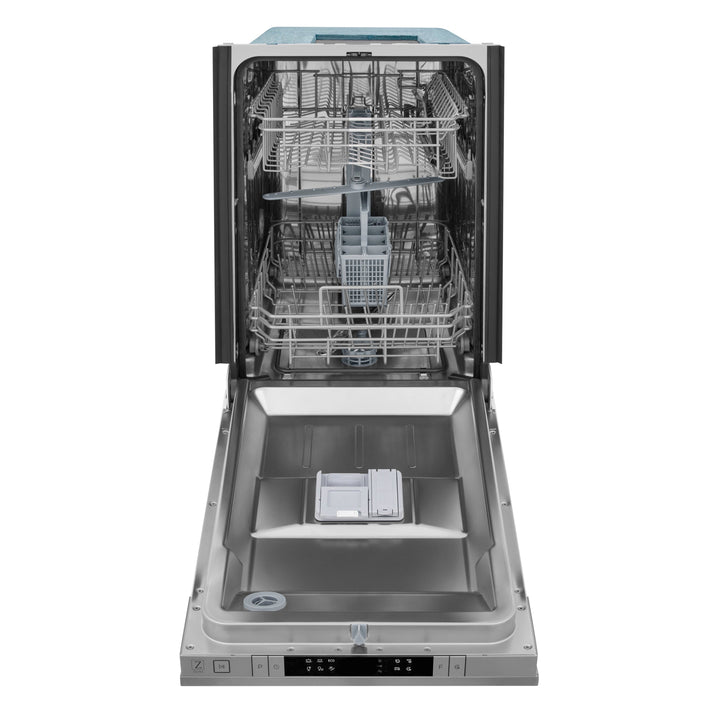 ZLINE 18 in. Top Control Dishwasher in DuraSnow® Stainless Steel with Stainless Steel Tub, DW-SN-18