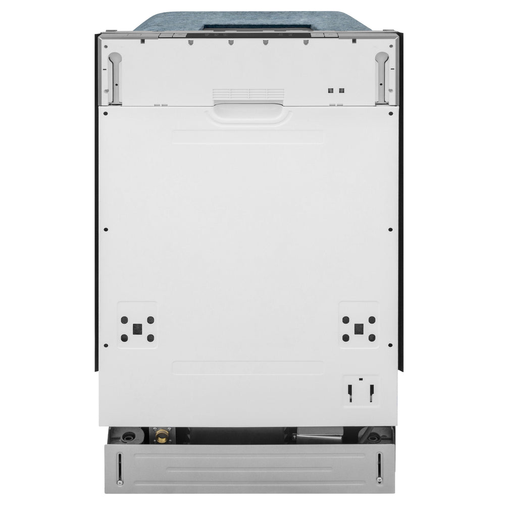 ZLINE 24" Top Control Dishwasher in Custom Panel Ready Black Matte