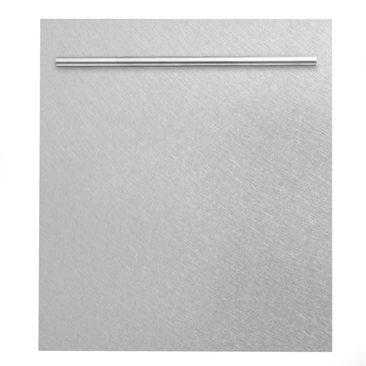 ZLINE 24 in. Top Control Built-In Dishwasher with Satin Stainless Steel Panel and Stainless Steel Tub with Modern Style Handle, 52dBa (DW-SN-24)