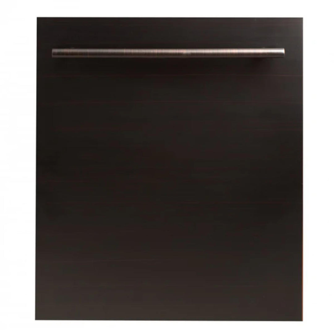 ZLINE 24-Inch Top Control Built-In Dishwasher with Stainless Steel Panel &amp; Tub in Multiple Colors With Modern Style Handle