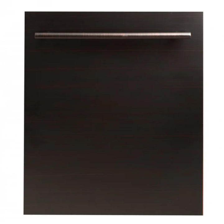 ZLINE 24-Inch Top Control Built-In Dishwasher with Stainless Steel Panel &amp; Tub in Multiple Colors With Modern Style Handle