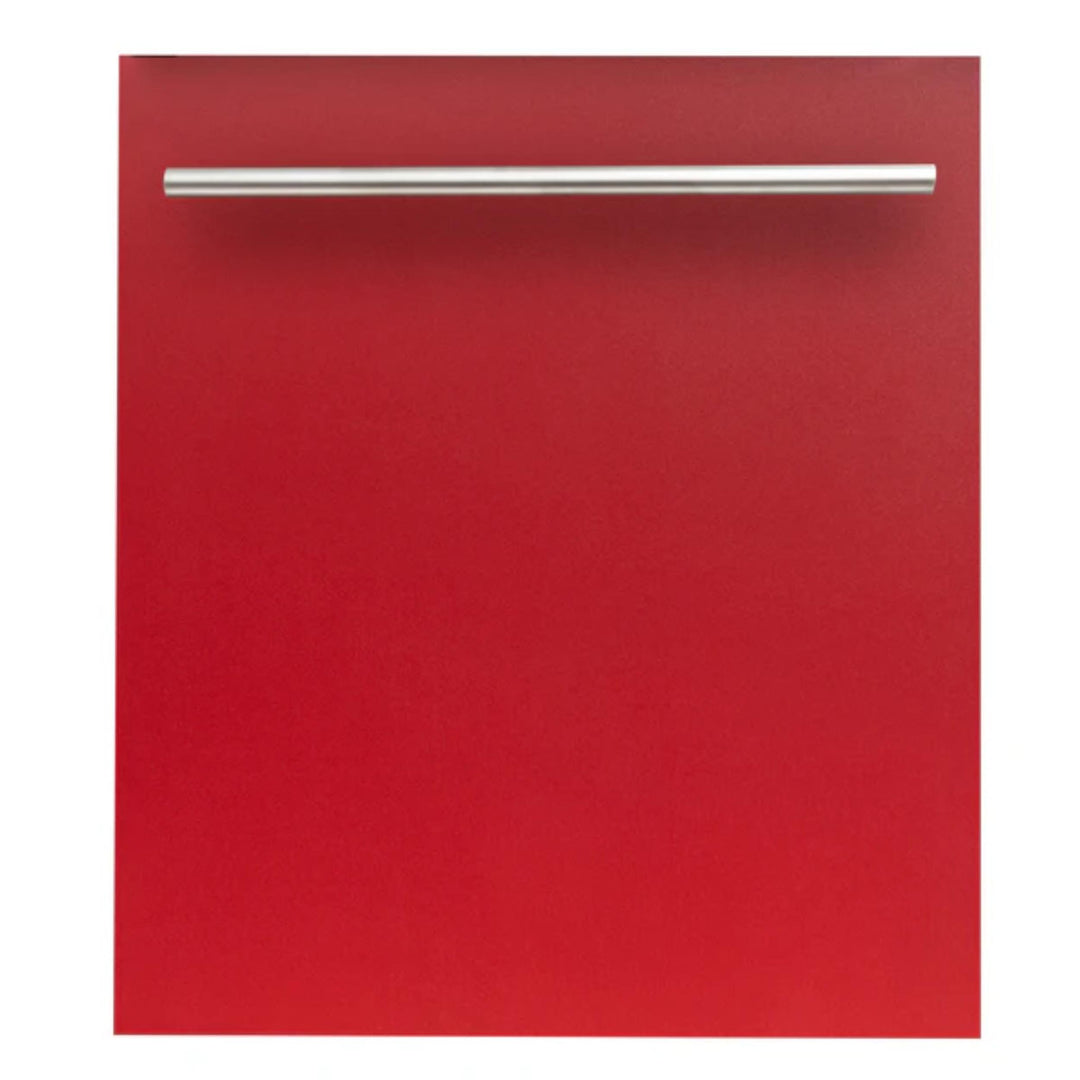 ZLINE 24-Inch Top Control Built-In Dishwasher with Stainless Steel Panel &amp; Tub in Multiple Colors With Modern Style Handle