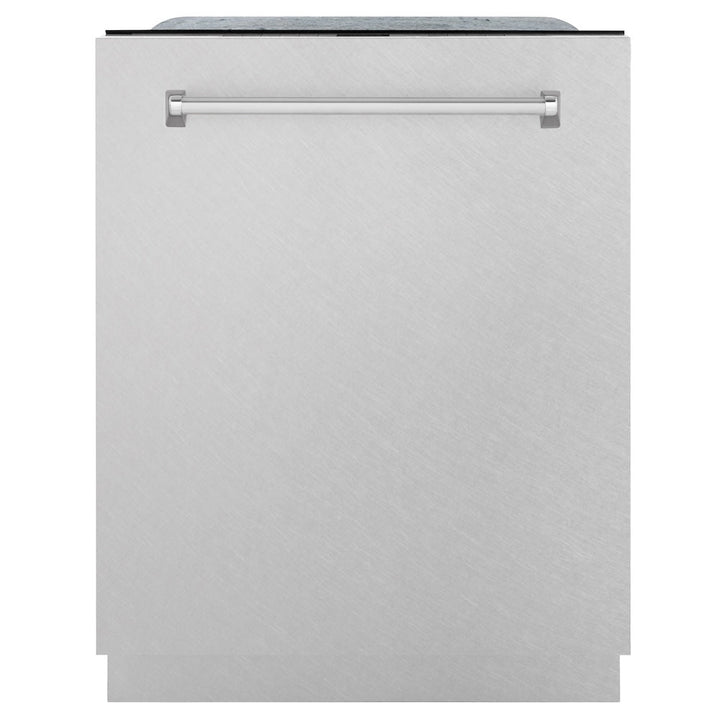 ZLINE 24 in. Monument Series 3rd Rack Top Touch Control Dishwasher with Satin Stainless Steel Panel and Stainless Steel Tub, 45dBa (DWMT-SN-24)