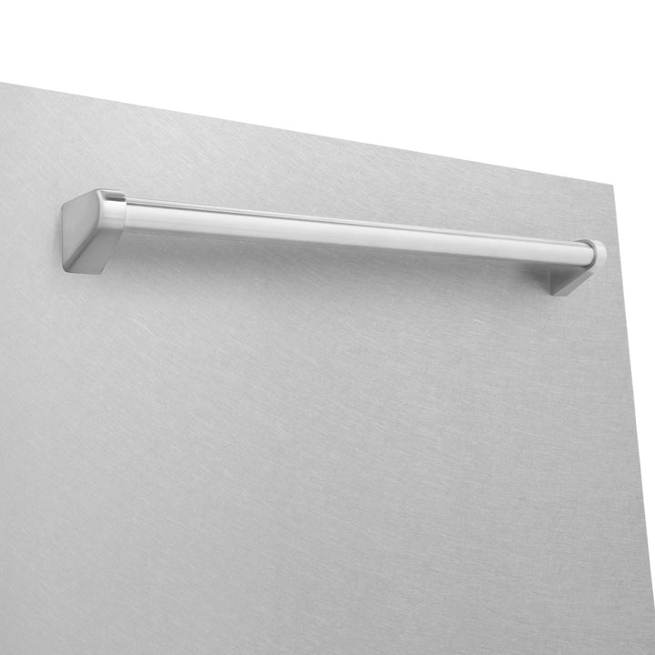 ZLINE 24 in. Monument Series 3rd Rack Top Touch Control Dishwasher with Satin Stainless Steel Panel and Stainless Steel Tub, 45dBa (DWMT-SN-24)