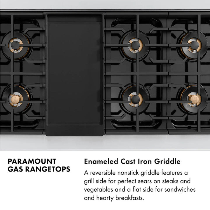 ZLINE Autograph Edition Paramount Dual Fuel Ranges with Matte Black Accents – 36" and 48" Widths