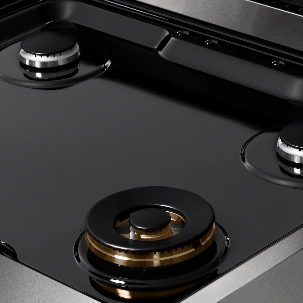 ZLINE 30 in. Paramount Gas Rangetop with 4 Burners and Porcelain Cooktop in Satin Stainless Steel (SRTS-30)