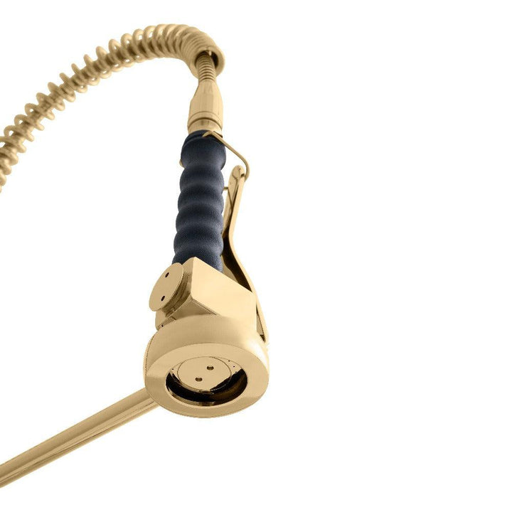 ZLINE Autograph Edition Van Gogh Pull Down Spring Kitchen Faucet with Pot Filler in Polished Gold (VNG-KF-PG)
