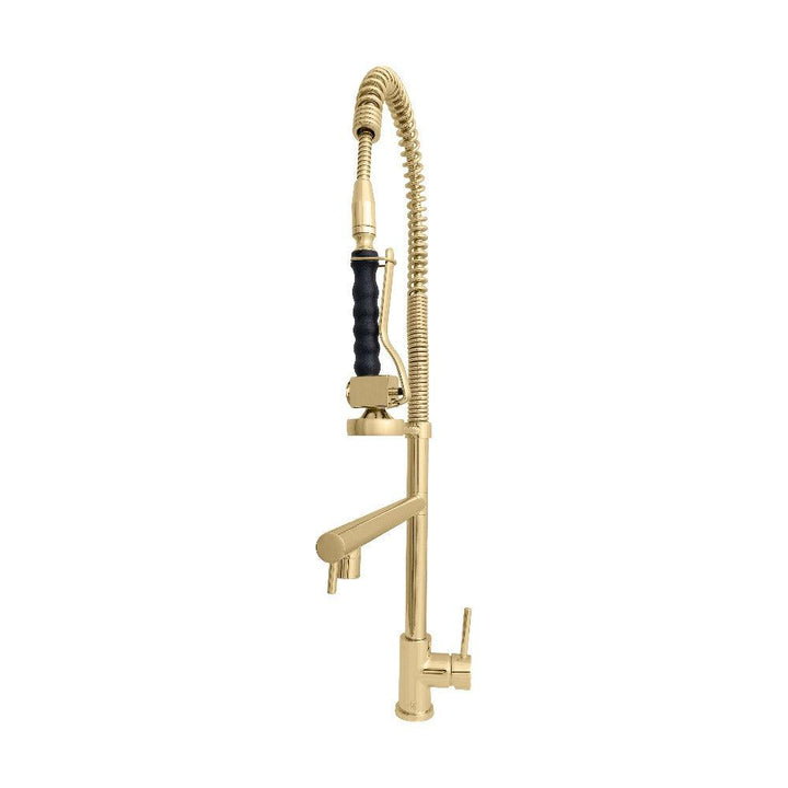 ZLINE Autograph Edition Van Gogh Pull Down Spring Kitchen Faucet with Pot Filler in Polished Gold (VNG-KF-PG)