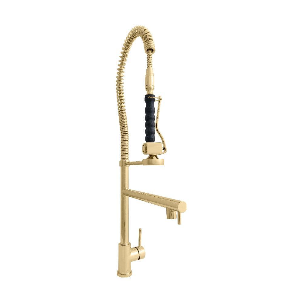 ZLINE Autograph Edition Van Gogh Pull Down Spring Kitchen Faucet with Pot Filler in Polished Gold (VNG-KF-PG)