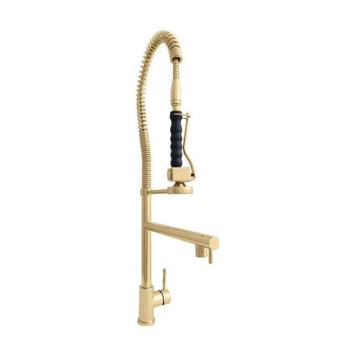 ZLINE Autograph Edition Van Gogh Pull Down Spring Kitchen Faucet with Pot Filler in Polished Gold (VNG-KF-PG)