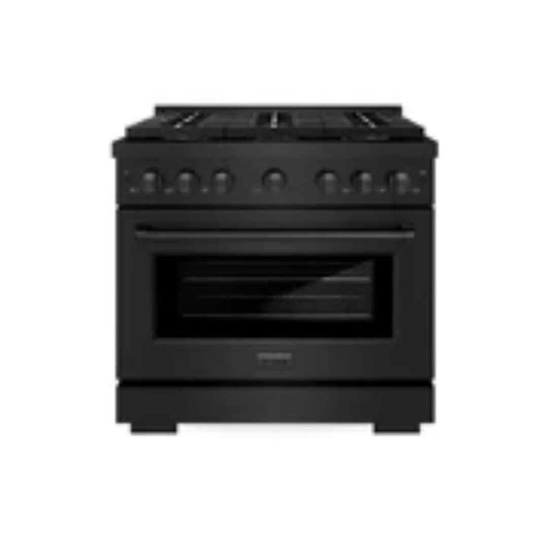 ZLINE Autograph Edition 48" &amp; 36" Paramount Gas Ranges with 6 and 8 Burner DuoPro™ Cooktop and Dual Ovens in Black Stainless Steel