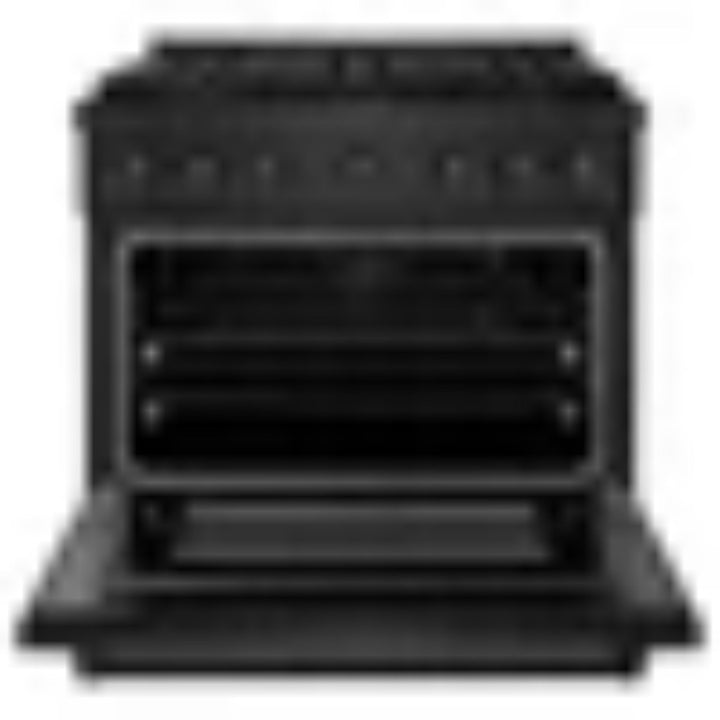 ZLINE Autograph Edition 48" &amp; 36" Paramount Gas Ranges with 6 and 8 Burner DuoPro™ Cooktop and Dual Ovens in Black Stainless Steel