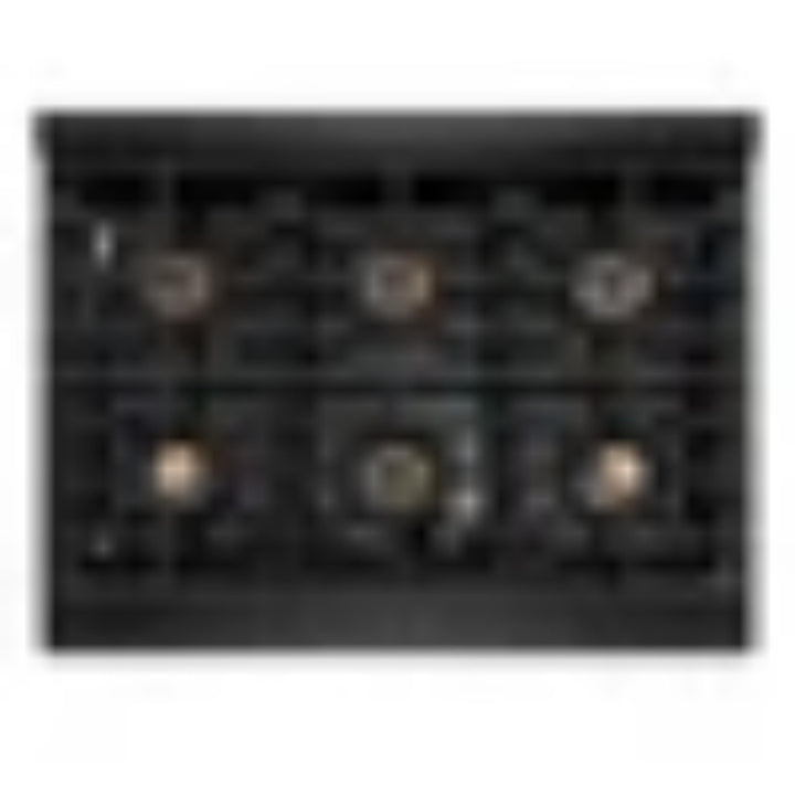 ZLINE Autograph Edition 48" &amp; 36" Paramount Gas Ranges with 6 and 8 Burner DuoPro™ Cooktop and Dual Ovens in Black Stainless Steel