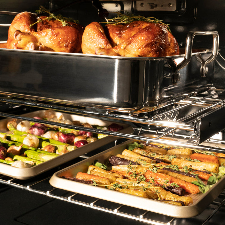 ZLINE 30 in. Professional True Convection Double Wall Oven with Air Fry and Self Clean in Black Stainless Steel, Open Box-Excellent Condition