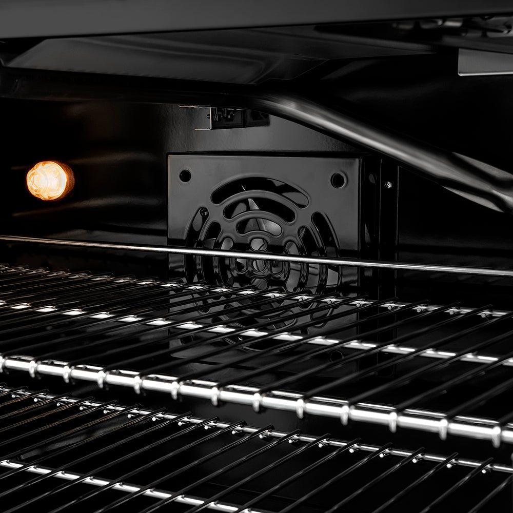ZLINE 48 in. 6.7 cu. ft. Paramount Double Oven Gas Range in Black Satin Stainless Steel with 8 Brass Burners (SGRBS-BR-48)
