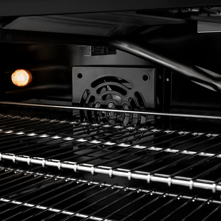 ZLINE 30 in. 4.2 cu. ft. Paramount Gas Range with 4 Burner DuoPro™ Cooktop and Convection Gas Oven in Black Satin Stainless Steel (PSGRBS-30)