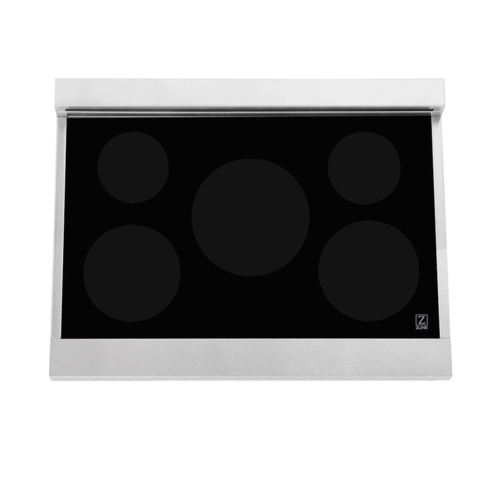 ZLINE 36 in. 4.6 cu. ft. Legacy Induction Range with 5 Element Cooktop and Electric Oven in Satin Stainless Steel, Open Box-Excellent Condition