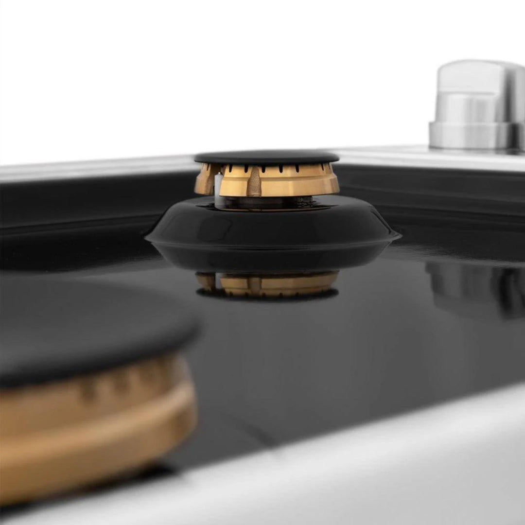 ZLINE Gas Cooktops with Brass Burners &amp; Black Porcelain – 30" &amp; 36"