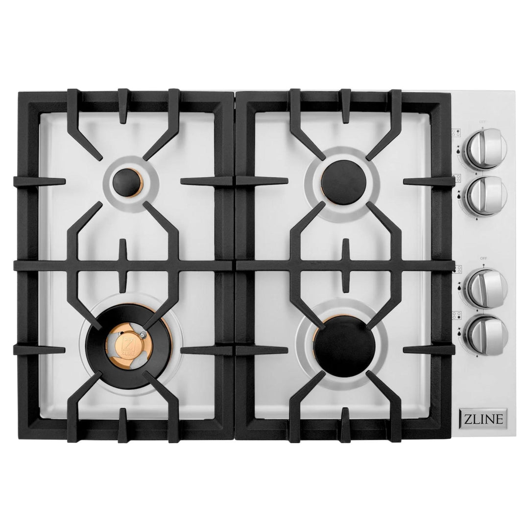 ZLINE Gas Cooktops with Brass Burners – 30" &amp; 36"