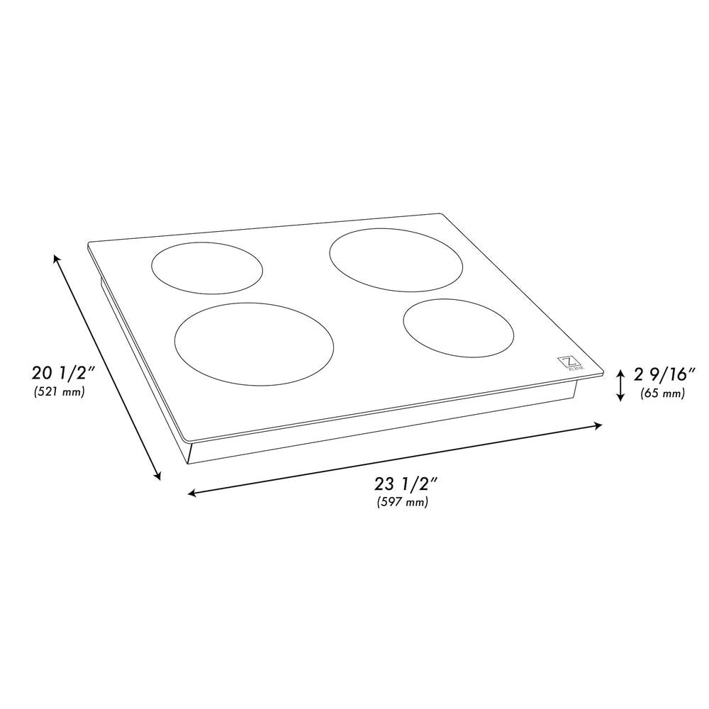 ZLINE 24 in. Induction Cooktop with 4 Burners (RCIND-24)
