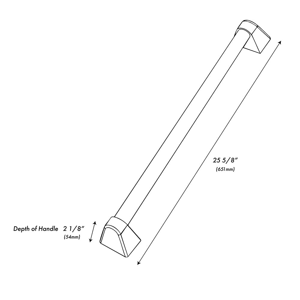 ZLINE 30 in. Autograph Edition Microwave Helix Handle (Set of 1) in Matte Black (MWHZ-30-K-MB)