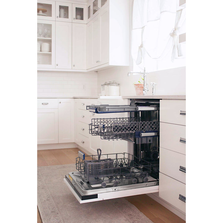 ZLINE 24" Tallac Series 3rd Rack Tall Tub Dishwasher in Custom Panel Ready with Stainless Steel Tub