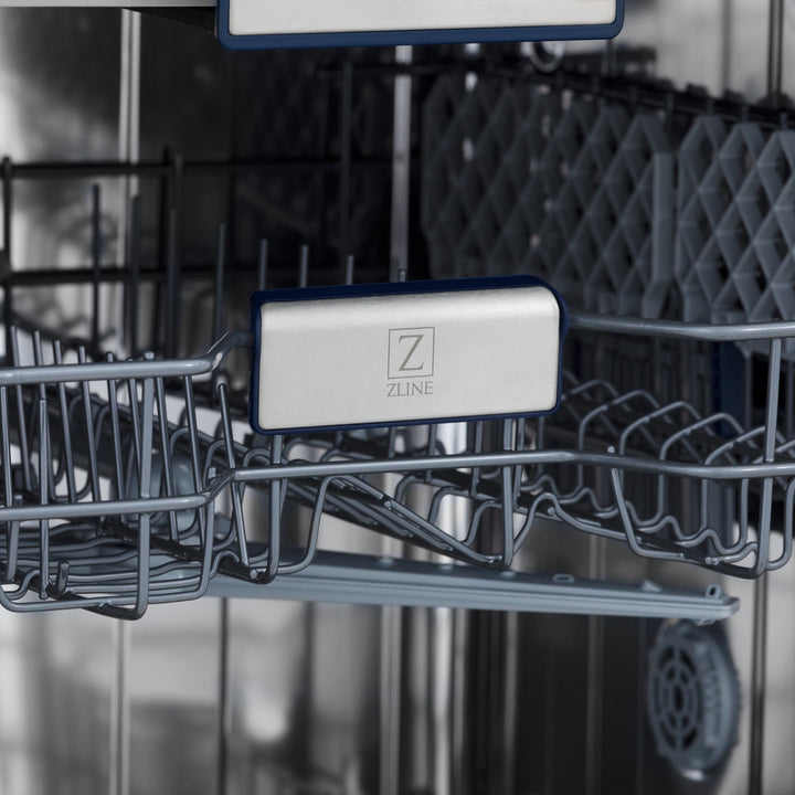 ZLINE 24" Tallac Series 3rd Rack Tall Tub Dishwasher in Stainless Steel, 51dBa