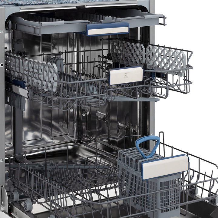 ZLINE 24 in. Tallac Series 3rd Rack Tall Tub Dishwasher with Stainless Steel Tub, 51dBa, Open Box-Excellent Condition