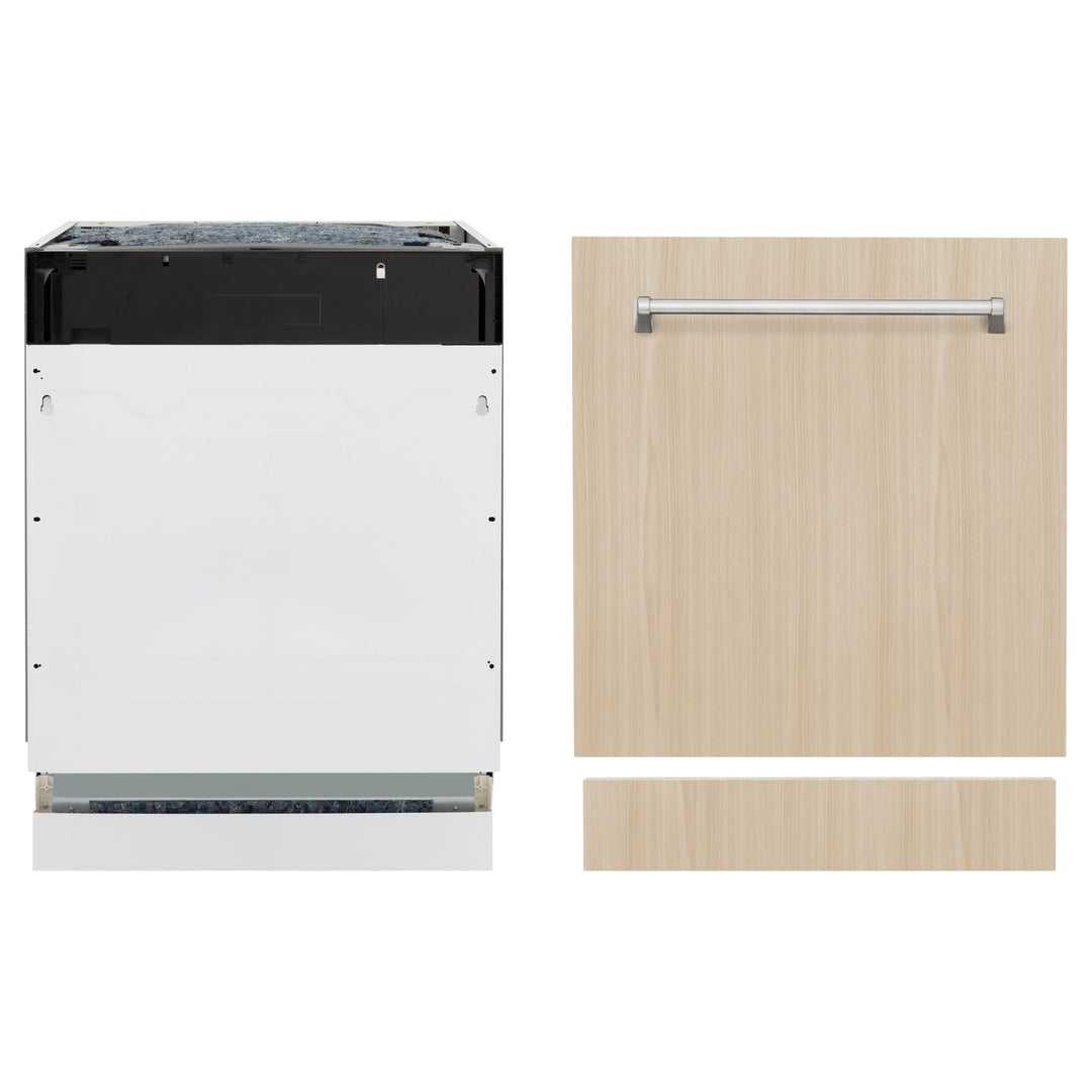 ZLINE 24" Tallac Series 3rd Rack Tall Tub Dishwasher in Custom Panel Ready with Stainless Steel Tub