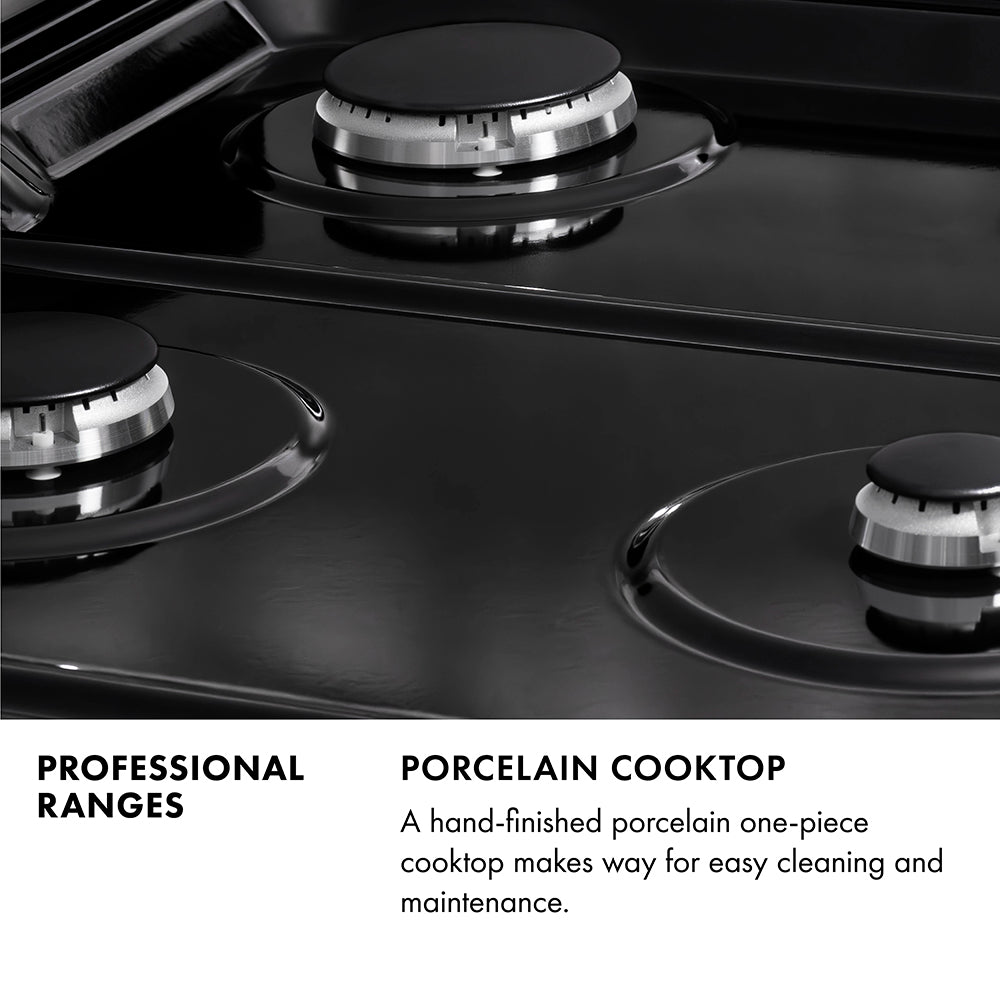 ZLINE 36 in. 4.6 cu. ft. Legacy Dual Fuel Range with 6 Burner Gas Cooktop and Electric Convection Oven in Stainless Steel, Open Box-Good Condition