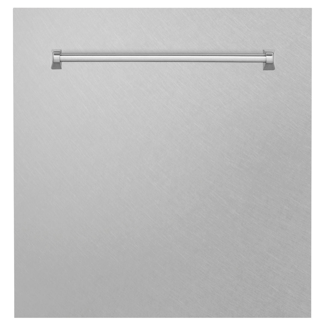 ZLINE 24" Monument Dishwasher Panel in Fingerprint Resistant Stainless Steel with Traditional Handle (DPMT-SN-24)